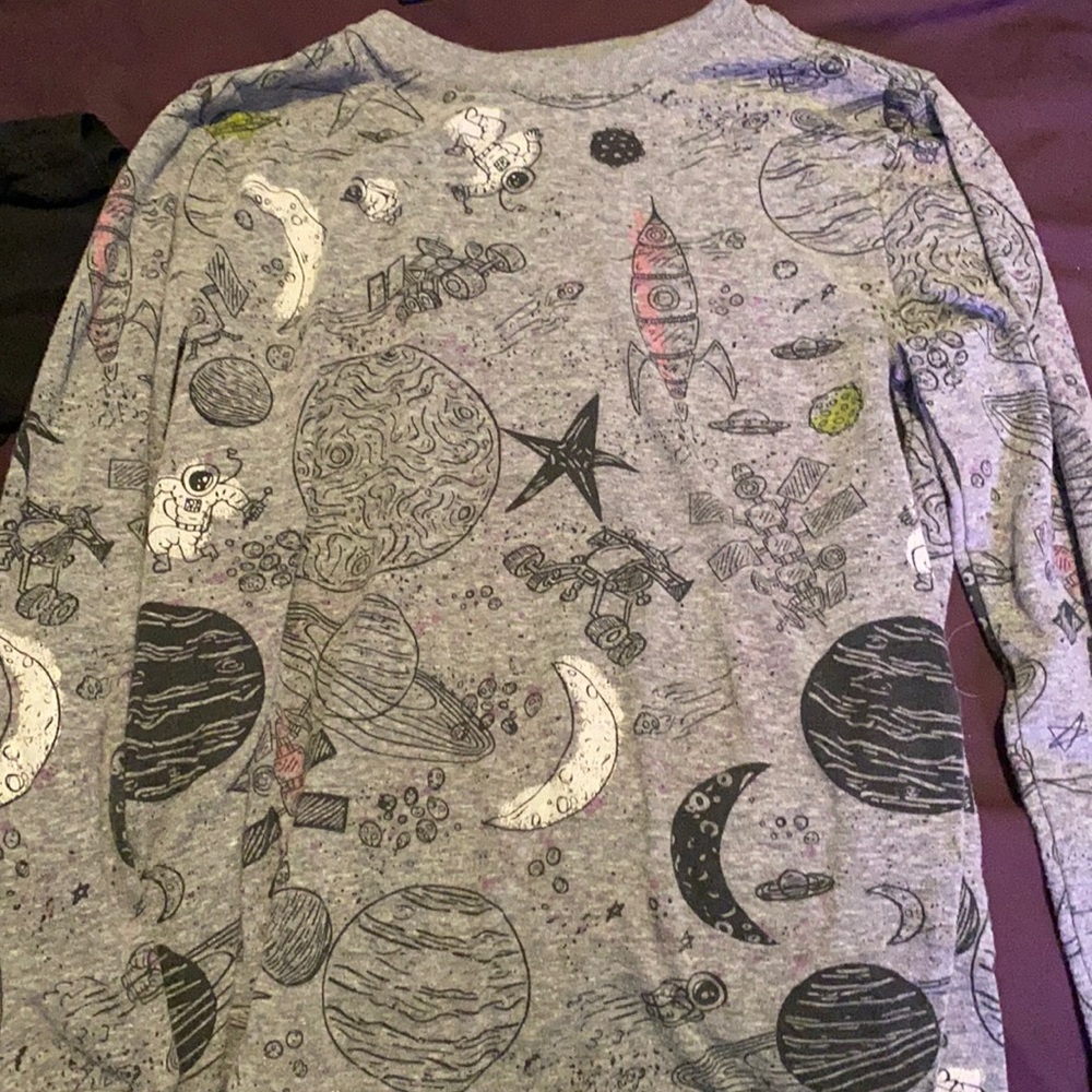 Awesome long sleeve space T